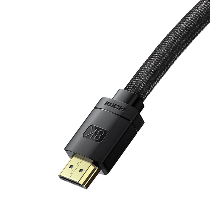 BASEUS - Baseus HDMI 8K Kabel 1m High Definition - Svart