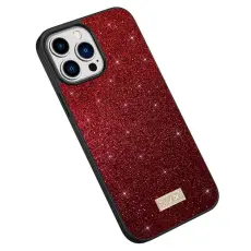 SULADA - SULADA Mobilskal till iPhone 15 Pro Glitter Sequins - R&ouml;d