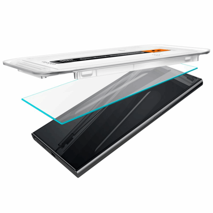 Spigen - [2-Pack] Spigen Galaxy S24 Ultra Härdat glas Skärmskydd EZ-Fit