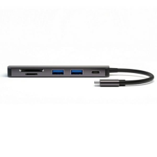 4smarts - 4smarts Hub Adapter 6in1 - Svart