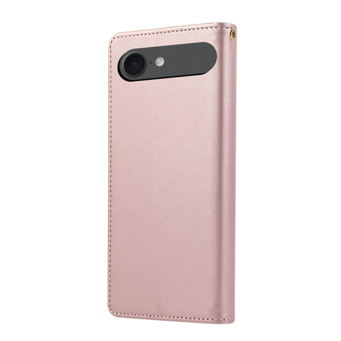 A-One Brand - iPhone 17 Air Plånboksfodral RFID Rhombus Läder - Roséguld