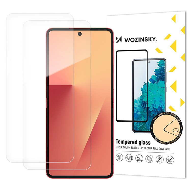 [2-Pack] Wozinsky Galaxy Z Flip 7 Skärmskydd Härdat Glas Full Body - Clear | 5468 | AlltMobil