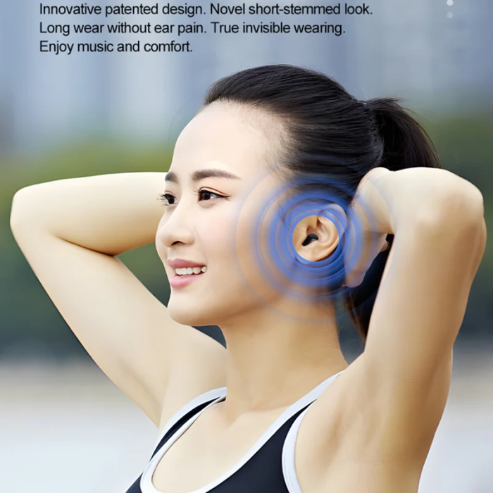 A-One Brand - Singel Mini Bluetooth In-Ear Trådlösa Hörlurar Q1 - Rosa