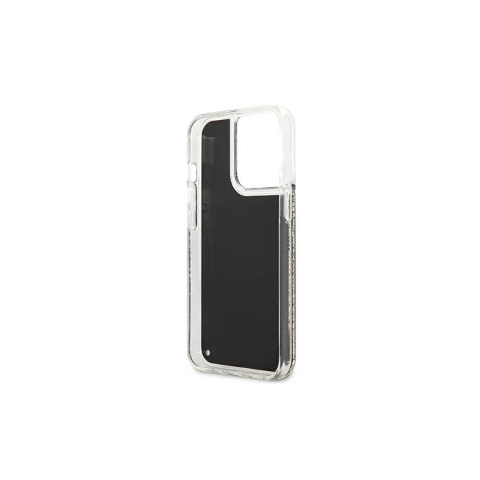 KARL LAGERFELD - Karl Lagerfeld Liquid Glitter Skal för iPhone 13 Pro Svart
