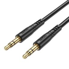 Hoco - Hoco AUX Mini Jack 3.5mm - Mini Jack 3.5mm Kabel 1m UPA24 - Svart