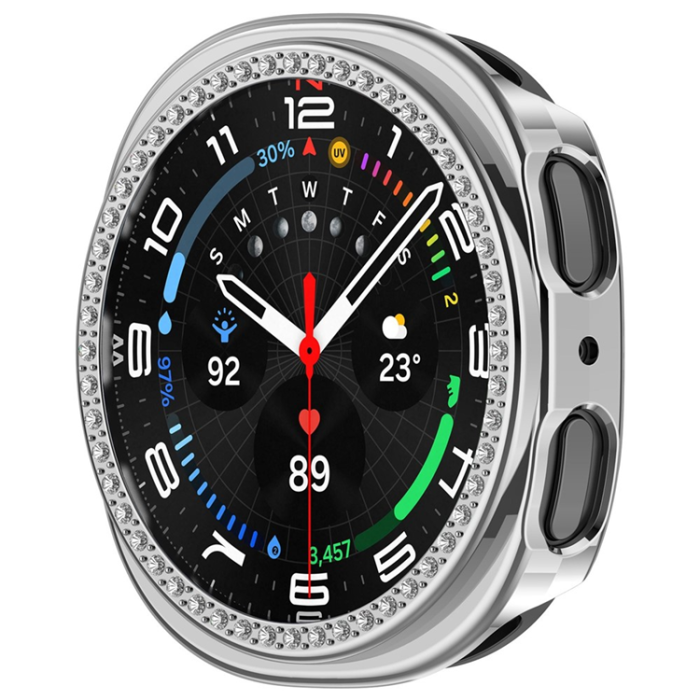 A-One Brand - Galaxy Watch 8 (44mm) Skal Rhinestone Decor Hollow