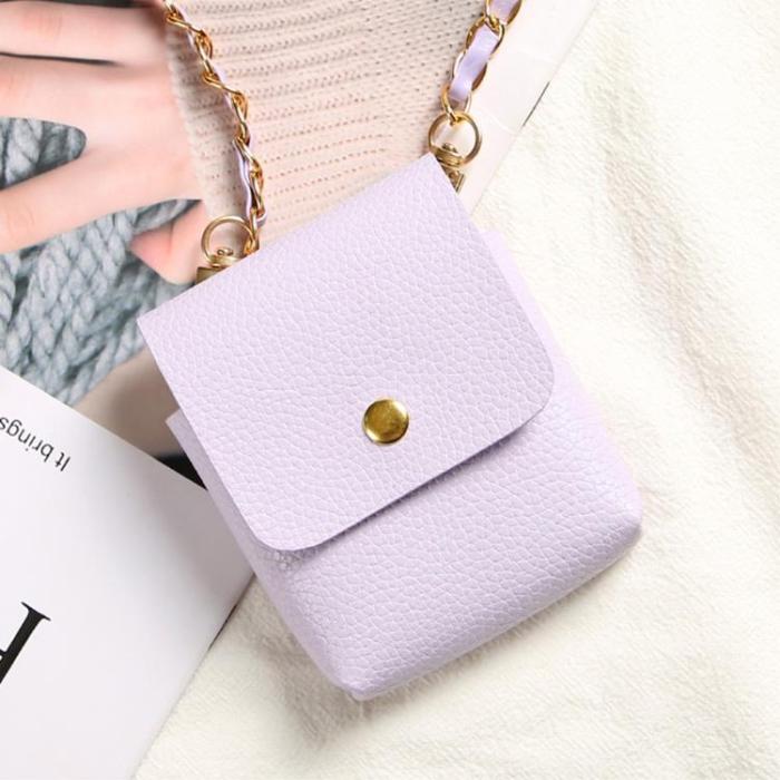 A-One Brand - Galaxy Z Flip 4/Z Flip 3 Halsbandsfodral Crossbody - Lila