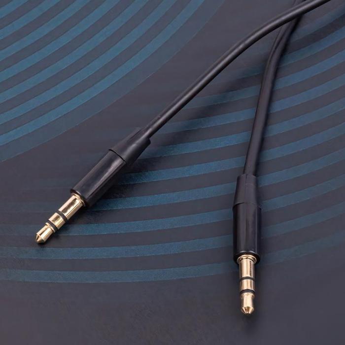 Maxlife - Maxlife ljudkabel med uttag 3,5 mm - 3,5 mm 1m - Svart