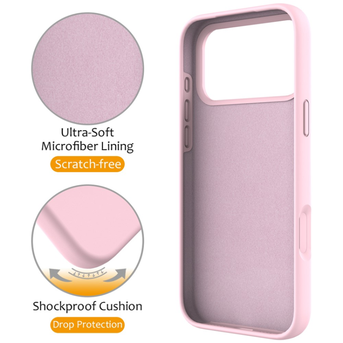 A-One Brand - iPhone 17 Pro Mobiskal MagSafe Kickstand PC + Silikon - Grårosa