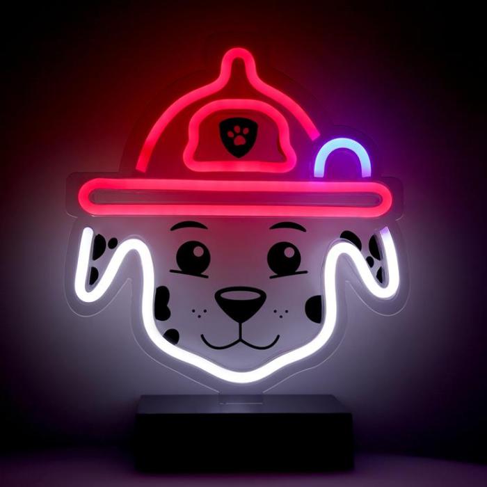 PAW PATROL - Paw Patrol LED Neon Light MARSHALL på Stativ