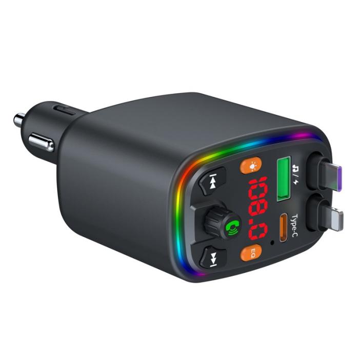 OEM - Y10 Biladapter FM-sändare Bluetooth-kompatibel MP3-spelare med Type C