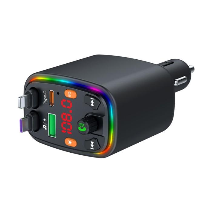 OEM - Y10 Biladapter FM-sändare Bluetooth-kompatibel MP3-spelare med Type C