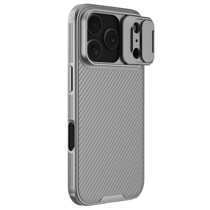 Nillkin - NILLKIN iPhone 17 Pro Mobilskal Slide Kamera Lid - Grå