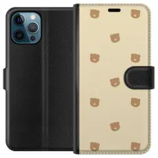 Gustaf - Pl&aring;nboksfodral till Apple iPhone 12 Pro Max med Bj&ouml;rnm&ouml;nster