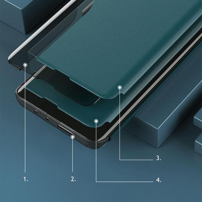 OEM - Eco Leather View Fodral Galaxy A22 - Röd