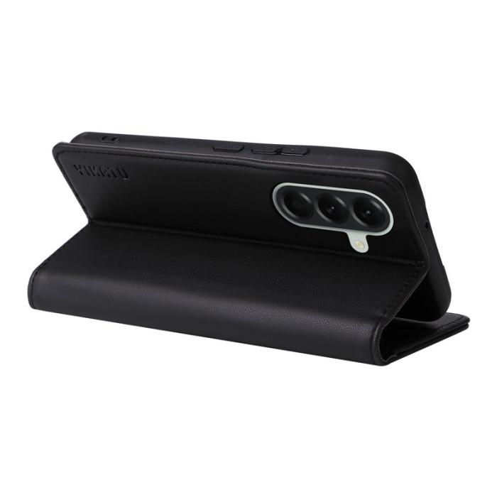 YIKATU - YIKATU Samsung Galaxy A57 Plånboksfodral Konstläder - Svart