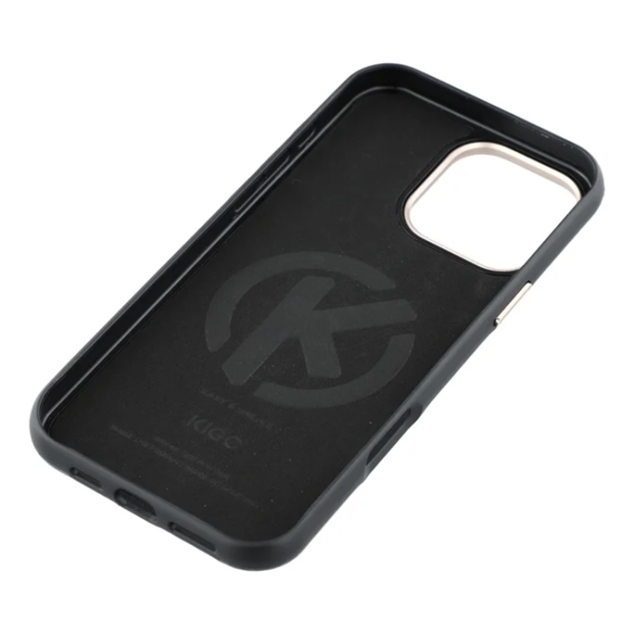 KIGC - KIGC iPhone 16 Pro Mobilskal Magsafe Läder - Svart