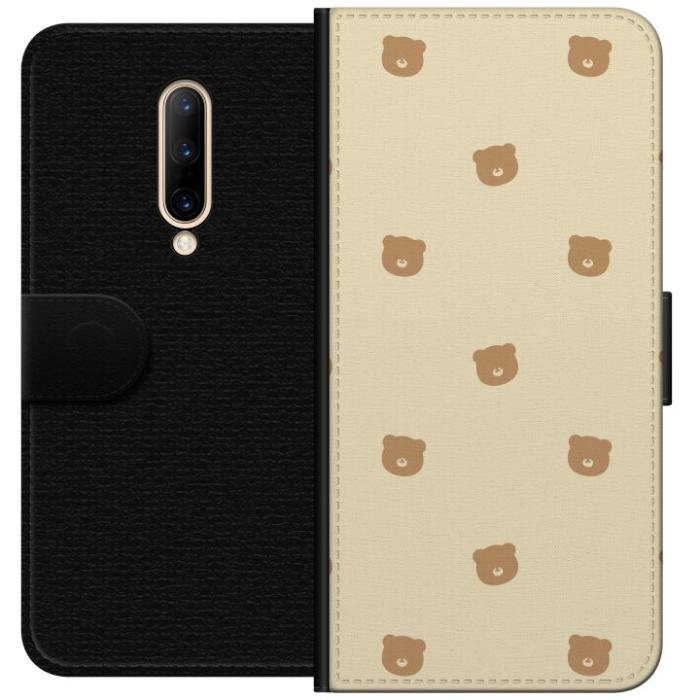 iSecrets - Plånboksfodral till OnePlus 7 Pro med Björnmönster