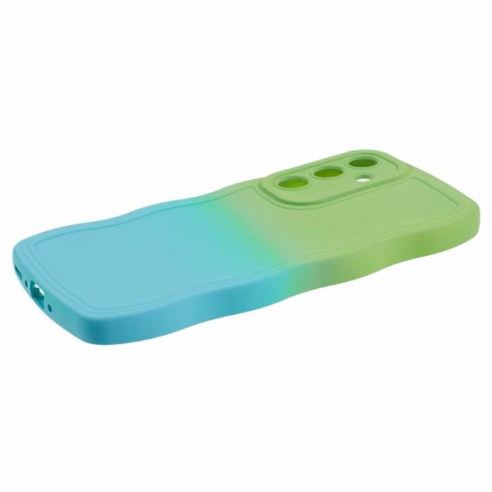 OEM - JTW Samsung Galaxy A35 5G Skal TPU Gradient Färg - Grön+Baby Blå
