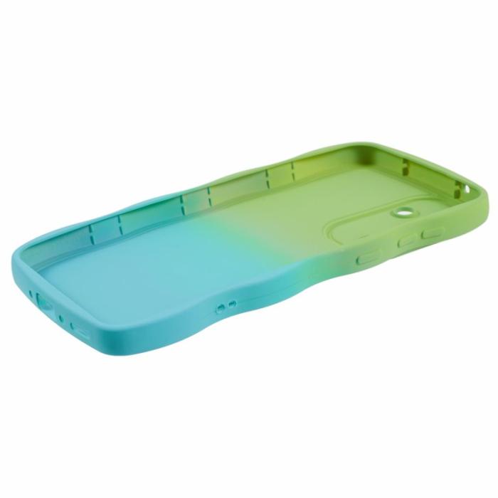OEM - JTW Samsung Galaxy A35 5G Skal TPU Gradient Färg - Grön+Baby Blå