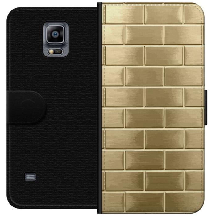 iSecrets - Plånboksfodral till Samsung Galaxy Note 4 med Gyllene Murstenar