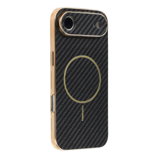 A-One Brand - iPhone Air Mobilskal MagSafe Carbon Fiber Electroplated - Svart