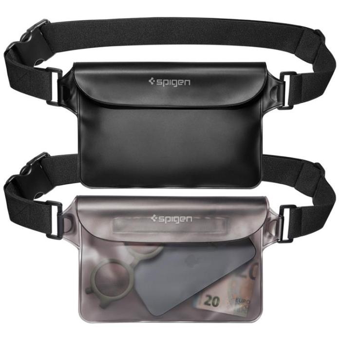 Spigen - Spigen 2-Pack Universal Vattentät Midjeväska A620 - Svart