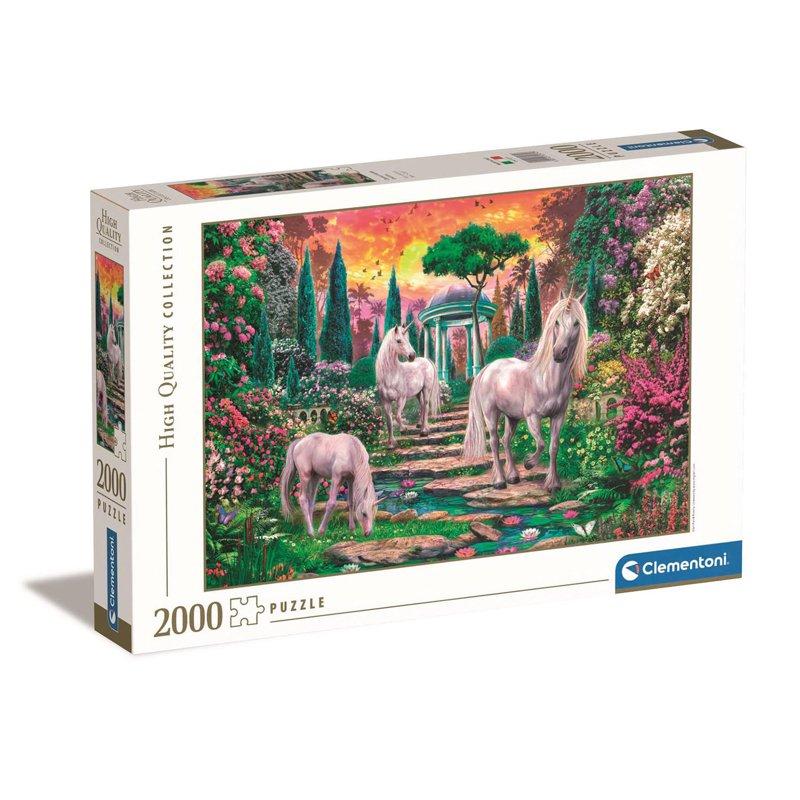 CLEMENTONI Pussel 2000 Pcs High Quality Collection Classical Garden Unicorns