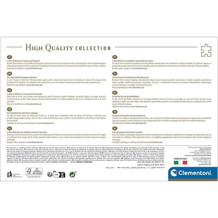 CLEMENTONI - CLEMENTONI Pussel 2000 Pcs High Quality Collection Classical Garden Unicorns