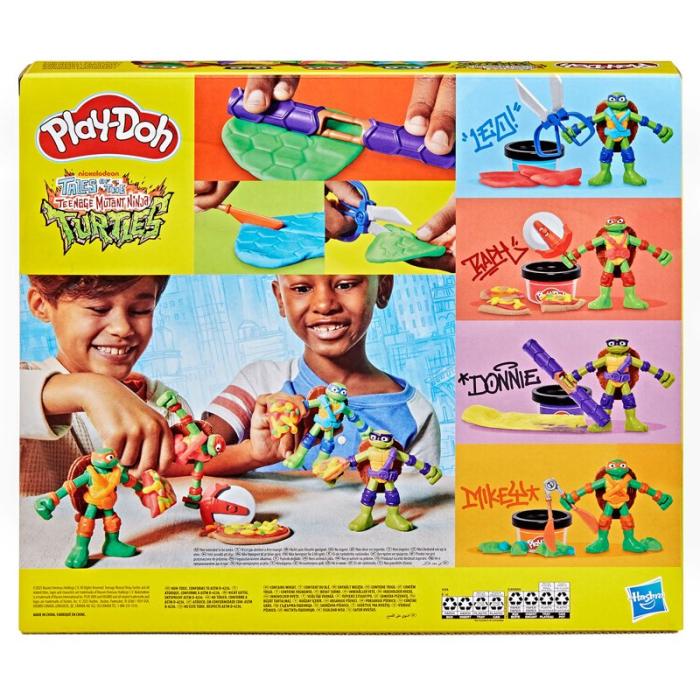 PLAY-DOH - PLAY-DOH Teenage Mutant Ninja Turtles Cowabunga Creations Bendy