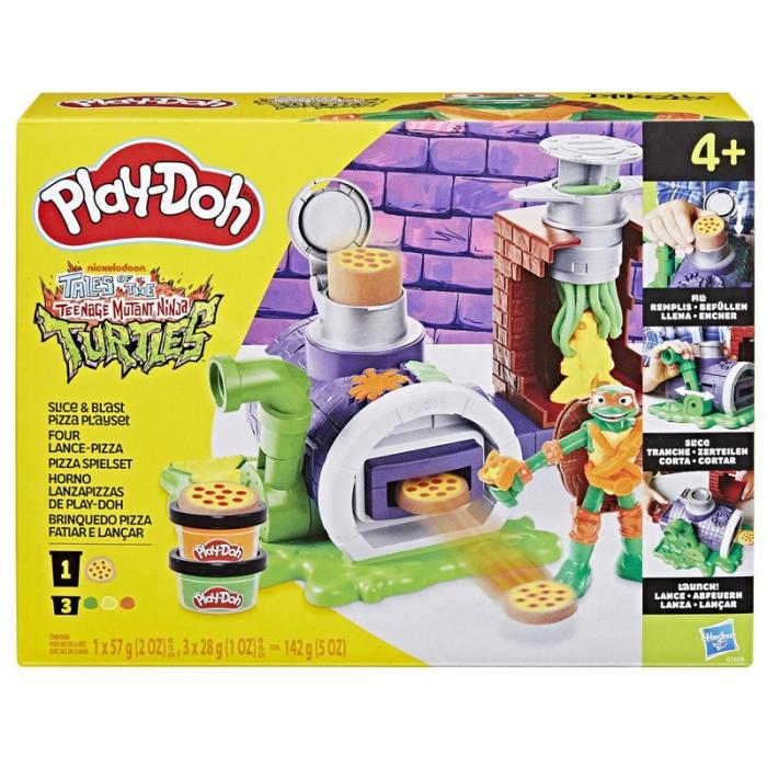 PLAY-DOH - PLAY-DOH Teenage Mutant Ninja Turtles Slice And Blast Pizza Playset