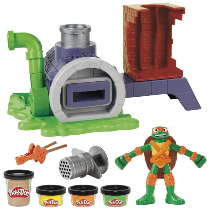 PLAY-DOH - PLAY-DOH Teenage Mutant Ninja Turtles Slice And Blast Pizza Playset