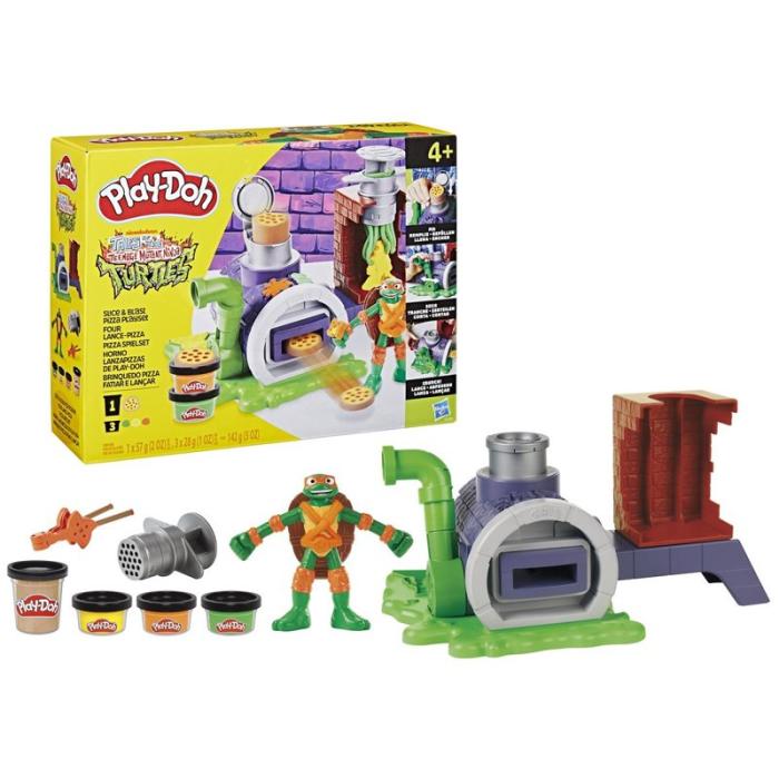 PLAY-DOH - PLAY-DOH Teenage Mutant Ninja Turtles Slice And Blast Pizza Playset