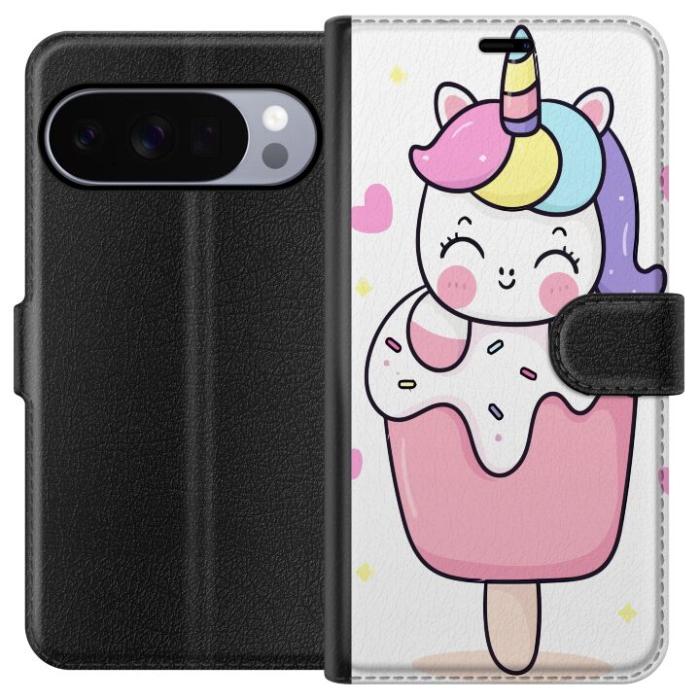 iSecrets - Plånboksfodral till Google Pixel 10 Pro XL med Glad enhörning