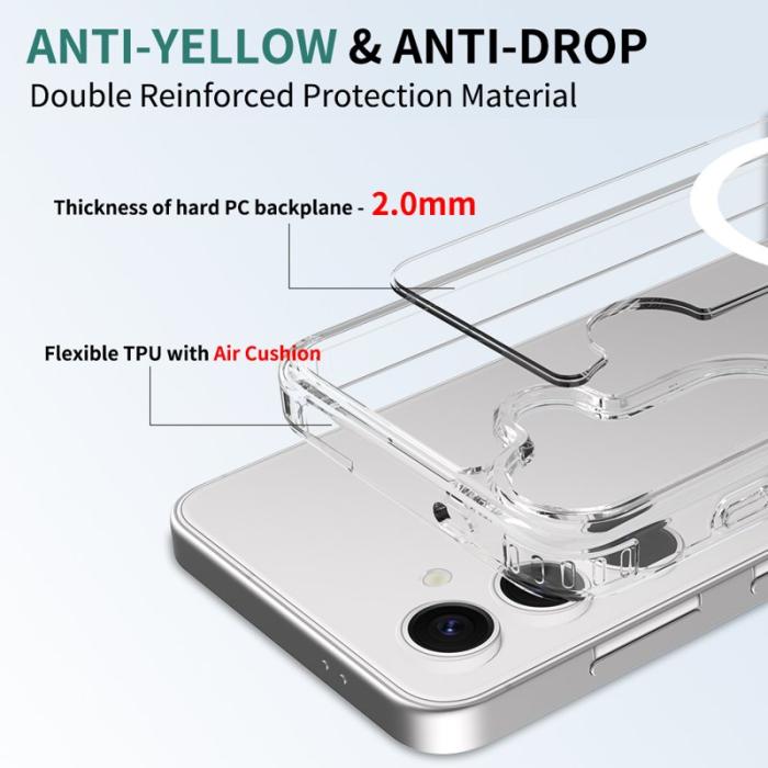 OEM - Mobilskal för Samsung Galaxy S26 Magnetiskt TPU + PC - Transparent