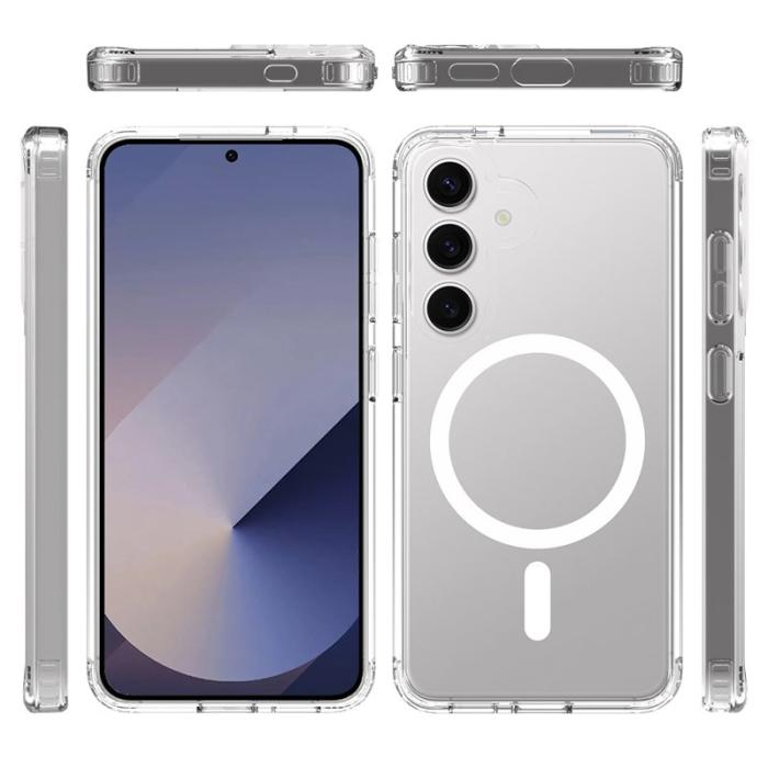 OEM - Mobilskal för Samsung Galaxy S26 Magnetiskt TPU + PC - Transparent