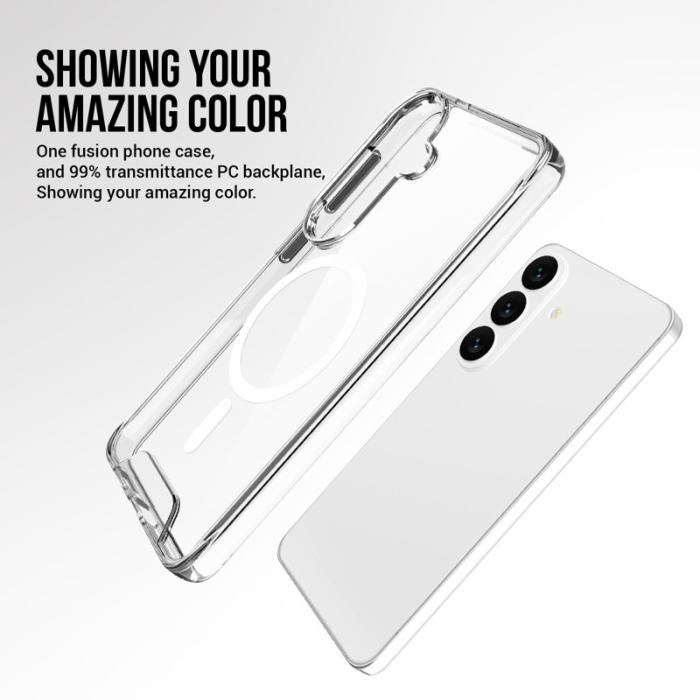 OEM - Mobilskal för Samsung Galaxy S26 Magnetiskt TPU + PC - Transparent