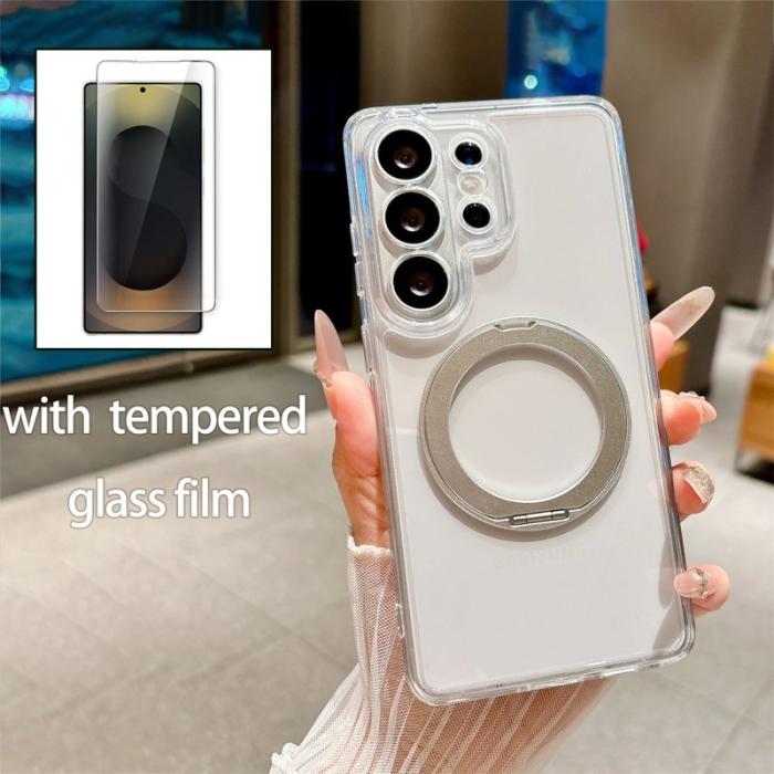OEM - Mobilskal för Samsung Galaxy S26 Ultra Magnetiskt Kickstand TPU + PC - Svart
