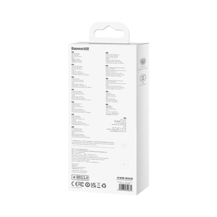 BASEUS - Baseus 2-in-1 Trådlös Laddare Digital LED Display 20W - Svart
