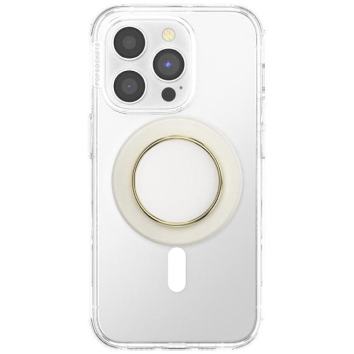 PopSockets - Popsockets MagSafe Grip Round Luxe Coconut Creme Enamel