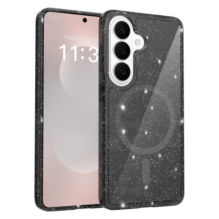 OEM - Mobilskal för Samsung Galaxy S26 Magnetiskt TPU PC - Transparent Svart