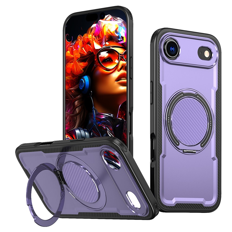 iPhone Air Mobilskal MagSafe TPU+PC Kickstand - Lila | 2353 | AlltMobil