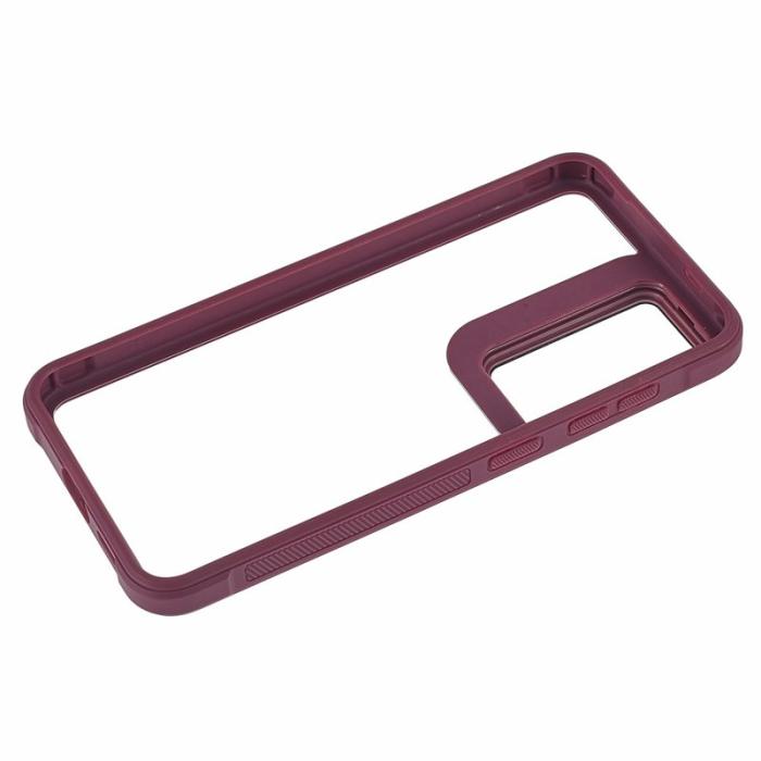 OEM - Mobilskal för Samsung Galaxy S26 Plus PC + TPU med kickstand - Vinröd