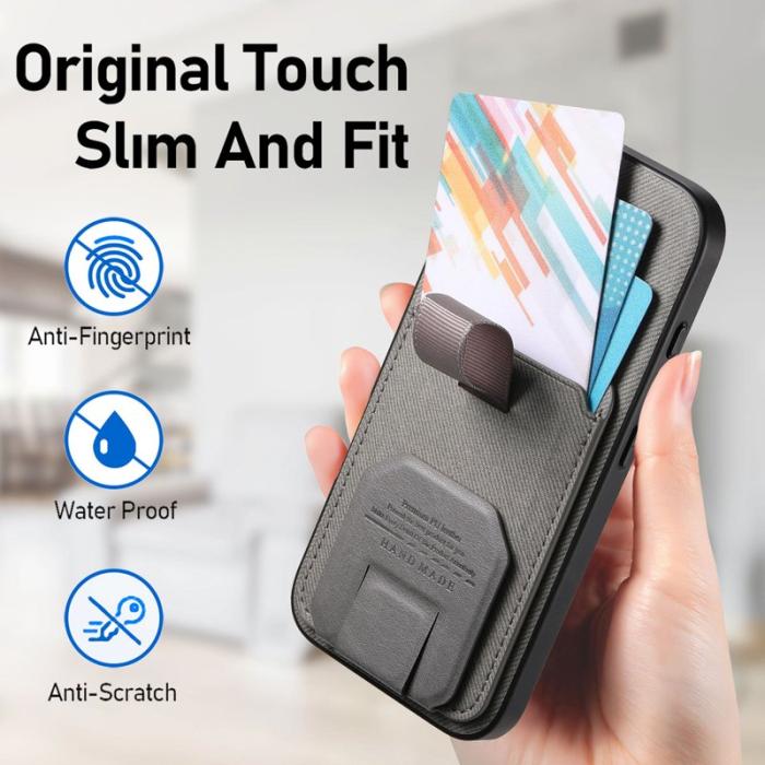 OEM - Mobilskal för Samsung Galaxy S26 Ultra Kickstand Card Slot TPU - Grå