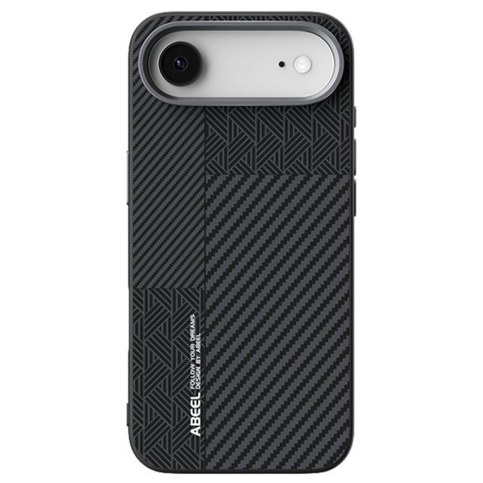 ABEEL - ABEEL Mobilskal till iPhone Air PC TPU Aluminium PU Läder MagSafe - Textur 1