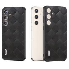 ABEEL - ABEEL Mobilskal till Samsung Galaxy S24 PU L&auml;der Skydd - Svart