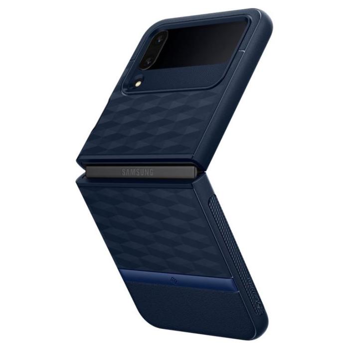 UTGATT1 - Spigen Galaxy Z Flip 4 Skal Caseology Parallax - Midnattsblå