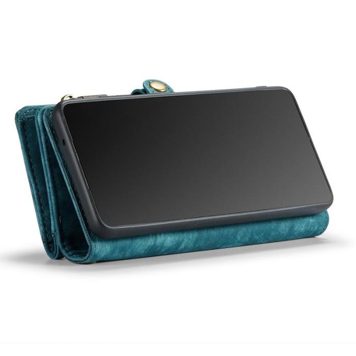 Caseme - CASEME 008 Series Samsung Galaxy S21 Plånboksfodral Blå TPU+PU Leather