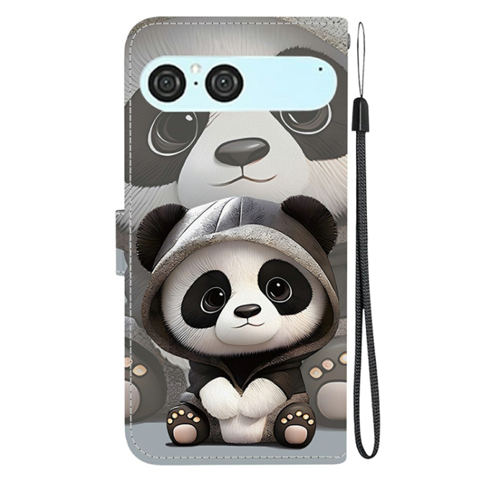 A-One Brand - Sony Xperia 10 VII Konstläder Plånboksfodral Pattern Printing - Panda