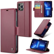 Caseme - CASEME Pl&aring;nboksfodral Konstl&auml;der f&ouml;r iPhone 13 Pro Max - R&ouml;d